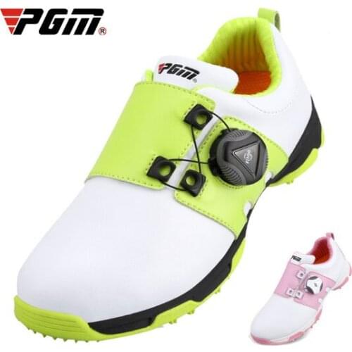 2019 NEW PGM Childrens Golf Shoes Patented with Anti-skid and Air-permeable Tank