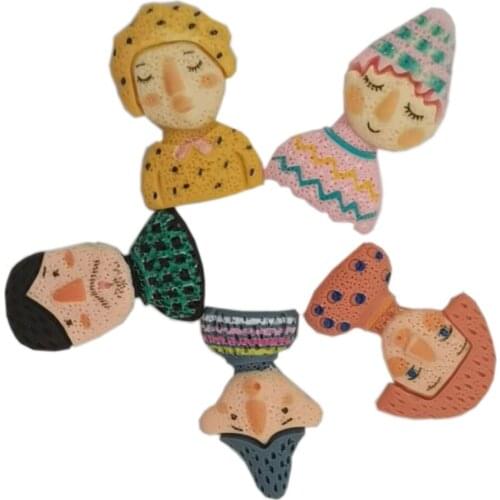 Novelty Cartoon People Resin Flatback Cabochons Embellishments Ornaments For Hair Bow Center Scrapbooking DIY