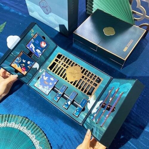Chinese style Forbidden City Authentic Twilight Makeup Gaoding Gift Box Tanabata Valentines Day Limited Ten Piece Set Gift Box