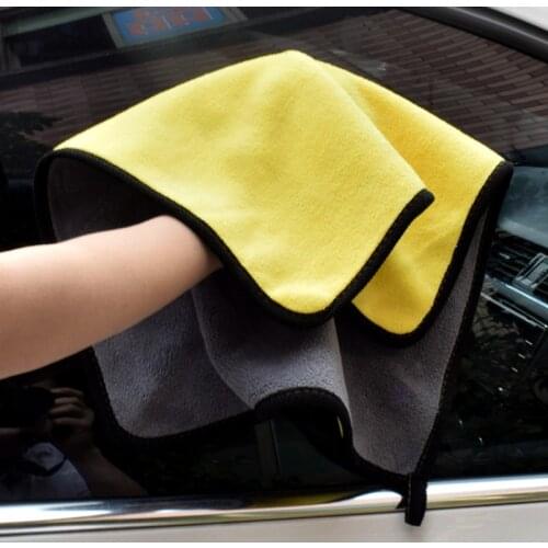 1pc car wash towels microfiber Super Absorbent towel Strong wash and dry towel thick polyester plush car care cleaning cloth