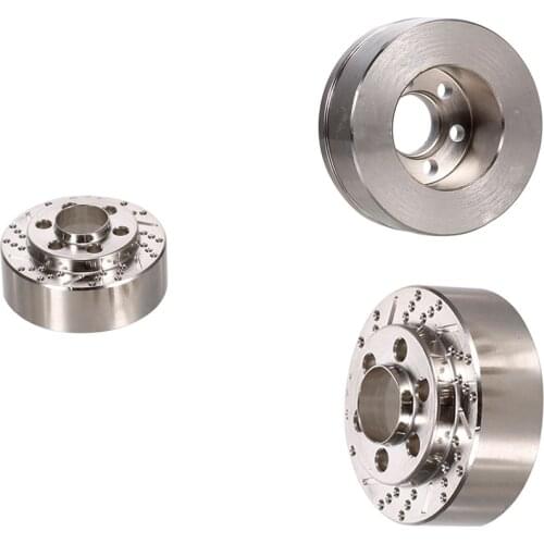 Stainless Steel Silver Brake Disc Weights for 1.9 2.2 Inch Wheel Traxxas TRX4 TRX6 Axial SCX10 1/10 RC Crawler