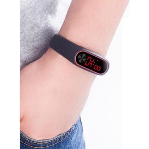 Student Unisex Lover Universal LED Digital Rectangle Electronic Sport Wist Watch