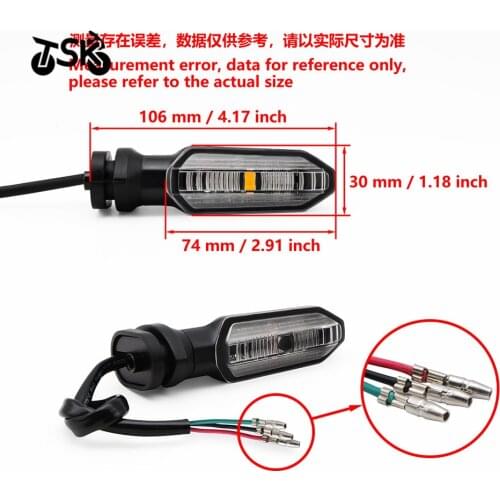 LED Turn Signal Indicator Light For HONDA NC700 NC 750 S X DCT CTX700 CBR650F CB650F CBR600RR Blinker Lamp Motorcycle Accessorie
