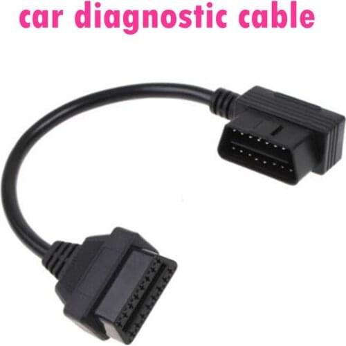 Hot sell Right Angle male to female extension cable OBD2 16Pin Adapter Connector