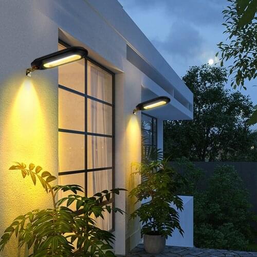 Solar Wall Lights Outdoor, Solar Fence Lights Wall Mount Solar Deck Lights Solar Powered Porch Lights Waterproof LED Wall Sconce