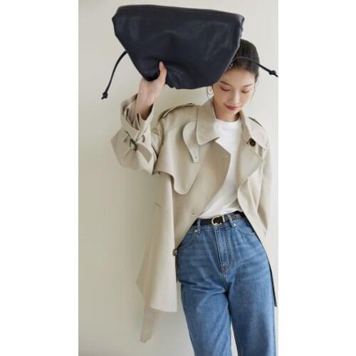 Windbreaker coat womens spring autumn 2021 new high-grade short coat