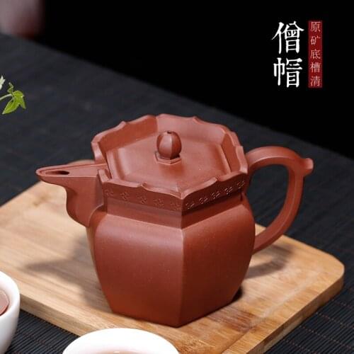 Yixing recommended pure manual undressed ore bottom groove famous zhi-gang cao qing mitral pot pot teapot tea sets