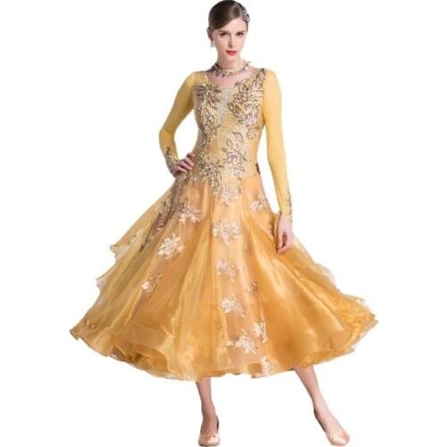 B-18232 Custom modern ballroom dancing competition long dress for woman, ballroom dresses for children