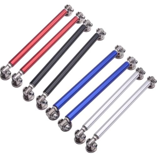2pcs Adjustable Car Front Bumper Lip Splitter Strut Rod Tie Support Bars 15cm
