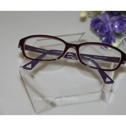Countertop Acrylic Riser Display Shelf For Sunglasses Stand Clear Plexiglass Rack