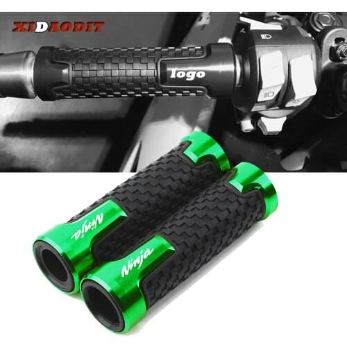 For Kawasaki NINJA 250R 300 ER6 650 ZX6 ZX7 ZX9 ZX10 ZX12 ZX14 22MM Motorcycle Aluminum handlebar grip Handle grips