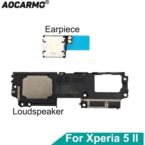 Aocarmo For SONY Xperia 5 II / X5ii SO-52A SOG02 Top Ear Speaker Receiver Earphone Earpiece With Adhesive Bottom Loudspeaker