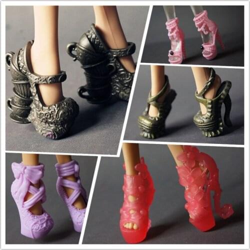 Boots shoes For Monster High Dolls Shoes Doll Boots Accessories girls toys Free Shipping et