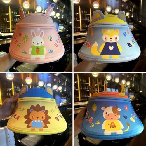 Childrens sunshade hat summer sunscreen boys sun hat baby girls summer thin lovely foreign air cap