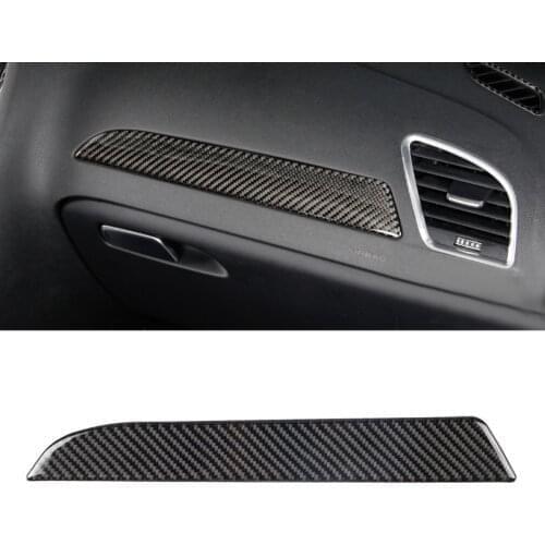 For Audi A4 B8 2009 2010 2011 2012 2013 2014 2015 2016 Carbon Fiber Left Driver Side Dashboard Decor Cover Trim