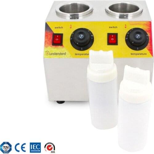 Stainless Steel Electric Jam Heater Commercial Hot Chocolate Soy Sauce Filling Spread Warmer Bottles Heating Machine NP-42 Y