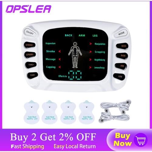 Tens Acupuncture Electronic Pulse Massager EMS Muscle Stimulator Meridian Physiotherapy Apparatus Massager Full Body Relax