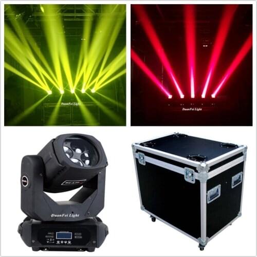 Flycase) 12PCS/Lot Super Mini Colorful Stage Dj Beamer Rgbw Moving Head Beam Led 4x25w