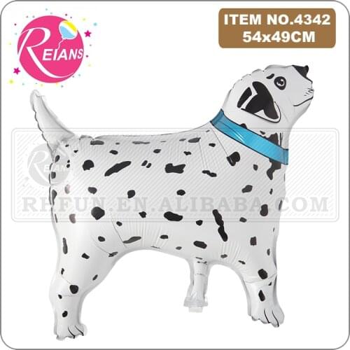 White Dalmatians Dog Foil Balloons Cartoon Animal Dog Theme Party Supplies Inflatable Globos Birthday Party Decorations Kids