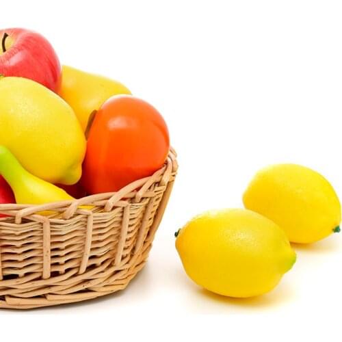 Simulation Banana Orange Peach Fruits Kitchen Toys Children Pretend Play Store