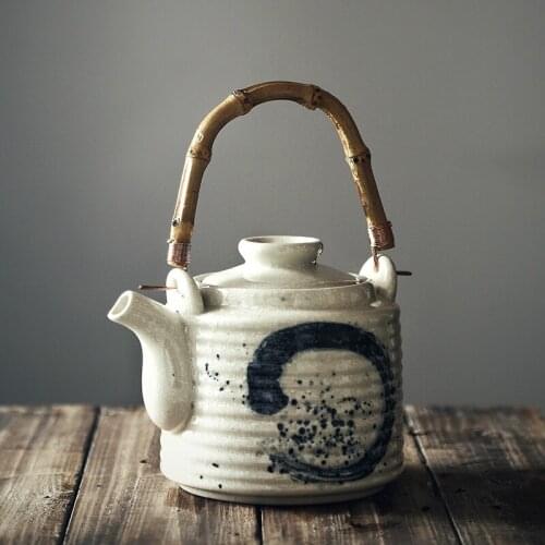 China Ceramic Single Pot Ceramic Japanese Style Teapot Household Hotel Restaurant Teapot water kettle cold juice jug