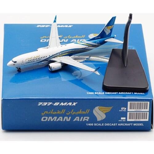 1:400 Scale B737-8MAX A4O-MA OMAN AIR Planes Model Airplanes Airlines Alloy Aircraft Plane Collectible Model Souvenir