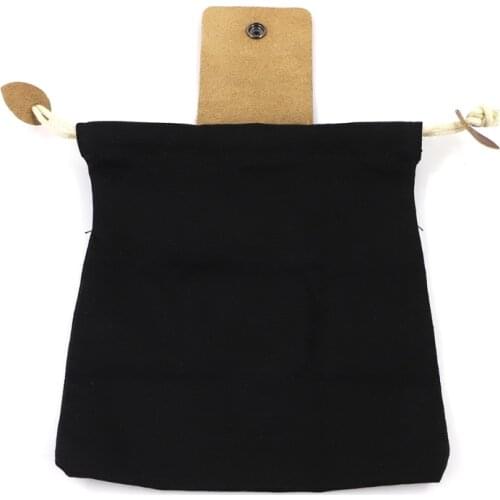 Leather Canvas Pouch Multifunctional Outdoor Foraging Bag Jungle Fruit Picking Storage Bags