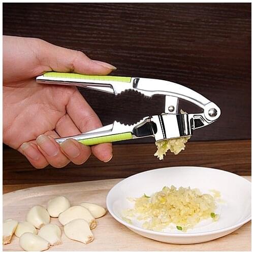 Stainless Steel Kitchen Vegetable Tool Alloy Ginge Crusher Garlic Presses Cooking Tool Kitchen Accessories Press the garlic