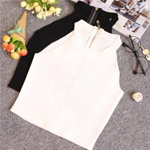 Summer Women Slim Knitting Halter Off-shoulder Tank Crop Tops Female Bodycon Knitted Camisole Sleeveless Short Tee shirts