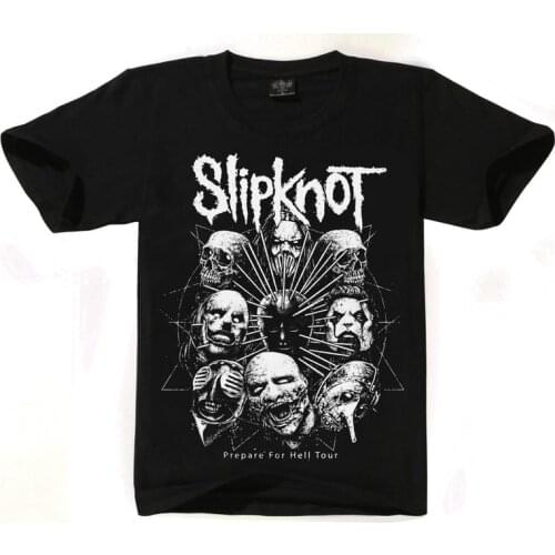 Summer Men/Women Slipknot t shirt Summer Tops Tees Wear the mask Rock T-shirt Men loose t-shirts Fashion Tshirts Plus Size