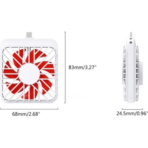 Mini Cell Phone Fan Colorful and Powerful Fan for iphone/iPad/Android Smartphone/Tablet Cell Phone Summer Accessories