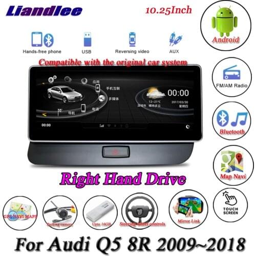 CarAndroid Multimedia System For Audi Q5 8R 2009-2018 Radio GPS Navigation Player Carplay Androidauto Video HD Screen