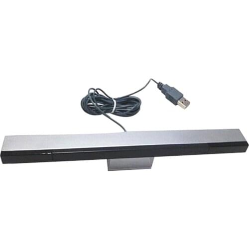 New USB Infrared TV Ray Wired Remote Sensor Bar Receiver Inductor for Nintendo Wii Console