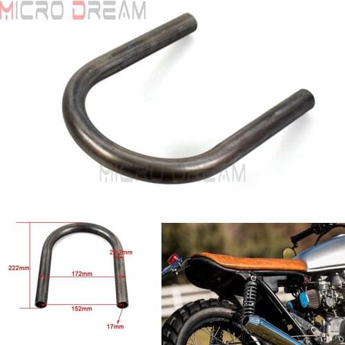 7/8" Retro Motorbike Flat Rear Seat Loop Frame Hoop for Honda CB125 175 200 Suzuki GS550 650 Yamaha XJ XS 650 Chopper Scrambler