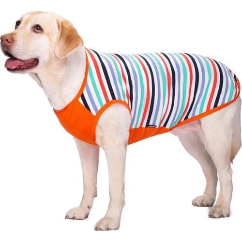 Big Dog Clothes Summer Large Dog Vest T-shirt Corgi Shiba Inu Samoyed Husky Labrador Golden Retriever Clothing Outfit Dropship