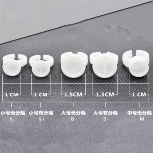 100pcs Disposable Eyelash Extension Glue Rings Eyelashes Glue Adhesive Holder Container Tattoo Pigment Makeup tool