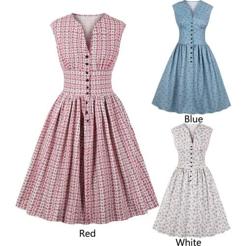Olddnew Summer Dresses With Buttons