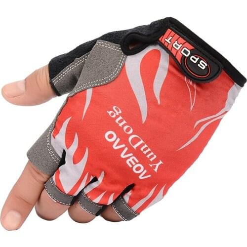 Half Finger Cycling Gloves Breathable Anti Slip Gel Pad Motorcycle MTB Road Bike Gloves Outdoor Sports Fishing Gloves 1pair