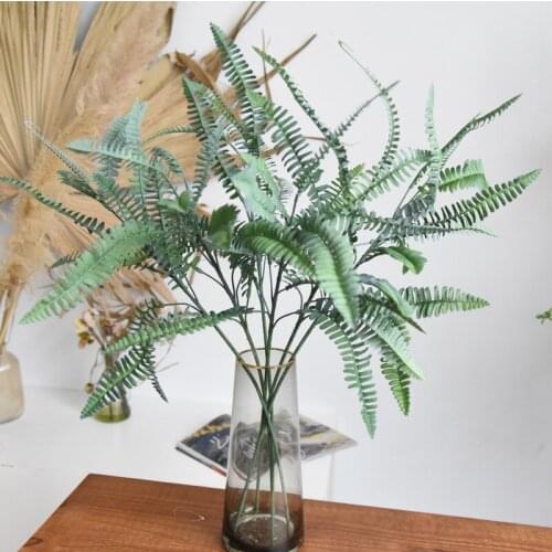 Persian Leaf Artificial Plants for Home Decor Fake Fern Leaves Planting Pots Decoration Accessories Fake Greenery