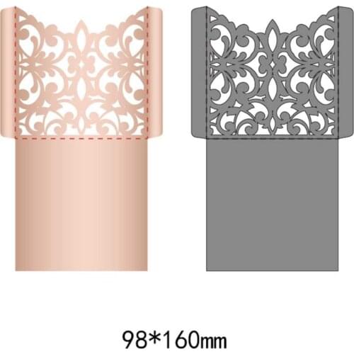 Cutting Dies Crafts Metal Steel New Dual-use corolla frame Stencil For DIY Scrapbooking Paper/photo Cards Embossing Dies 98*160