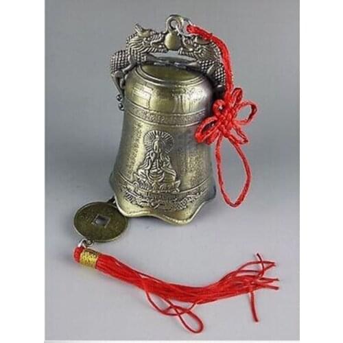 Scarce Collectibles Chinese Tibetan Buddhism Temple Copper Bells Statues
