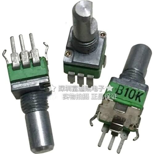 R097 Mono B10K Rotary Vertical Potentiometer Half Shaft 15MM 3 Feet