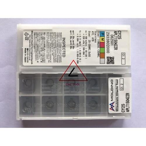 APLT1504ZZR CY25 10pcs Hitachi high cutting performance CNC indexable inserts