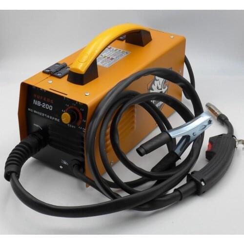 220V No Gas Flux Cored Welding Machine Welder 0.5mm to 4mm thickness sheet max wire spool 1kg weight 4.5kg 1.8 Meters Torch