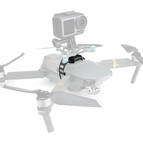 Mavic drone extended bracket for gopro osmo action camera mount fixed strap base dji mavic air 2 / pro 1 mavic 2 pro zoom drone