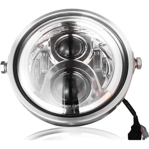 Universal 7'' LED Headlight High/Low Beam Front Driving Head Light Headlamp Cafe Racer 12V For Harley Honda Yamaha Suzuki BMW
