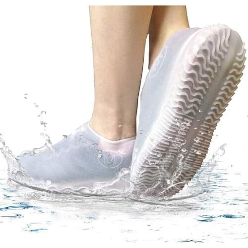 Waterproof Shoe Cover Silicone Shoe Cover Unisex Reusable Shoes Boots Protectors Skid-proof Rain Boots Indoor Outdoor Rainy Days