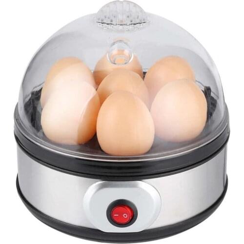 Egg Boiler Electric Egg Cooker Steamer 7 Eggs Capacity Poacher Multifuctional Corn Milk Heating Breakfast Machine 220V 350W