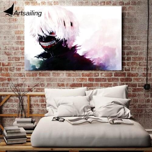 1 Piece Canvas Painting Comic Tokyo Ghoul Poster HD Printed Wall Art and Prints Home Decor Wall Pictures for Living Room XA1545C