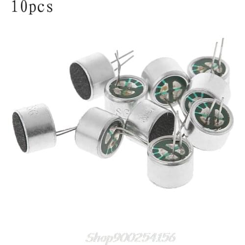 10 Pcs/Lot With 2 Pin Cables Capsule Electret Condenser Microphone 9767 Mic Au29 20 Dropship